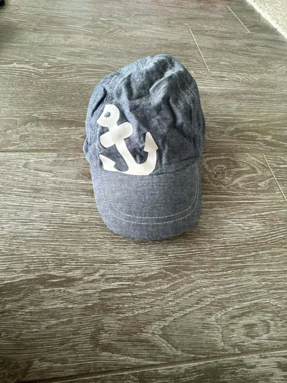 Unknown Anchor Print Baseball Cap Size 6-12M Blue
